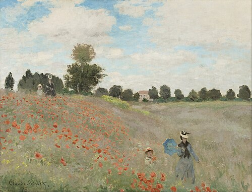 The Poppy Field Near Argenteuil from Claude Monet